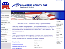 Tablet Screenshot of chamberscountygop.net